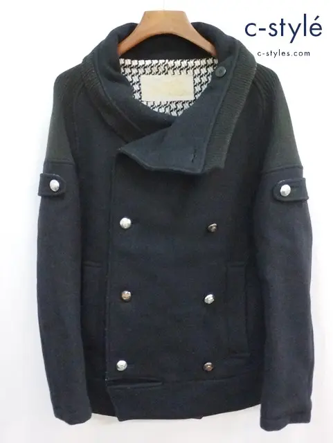 Alexander Lee Chang アレキサンダーリーチャン サカサマ ピーコート III ブラック