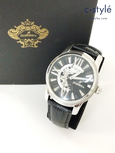 Orobianco オロビアンコ 腕時計 ブラック×シルバー OR0011 自動巻き