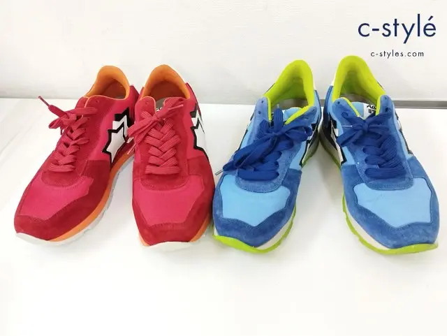 Atlantic STARS アトランティックスターズ スニーカー 41 レッド系 ブルー系 ANTARES CLG