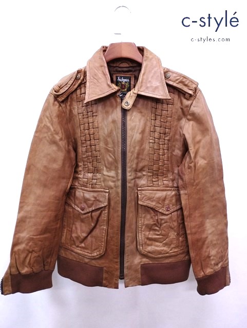 Schott ショット レザージャケット キャメル L 3161023 馬革
