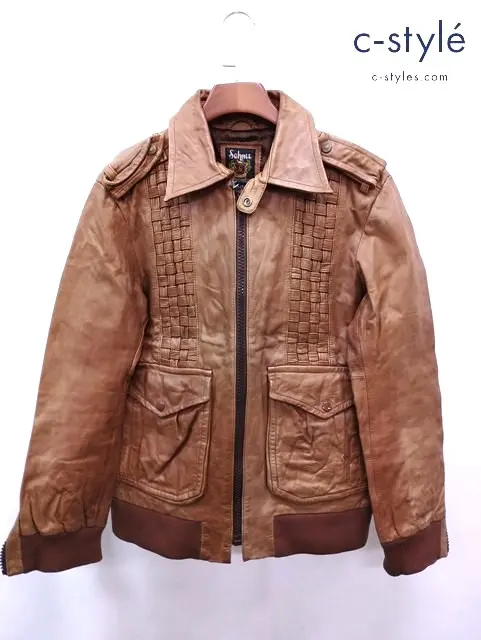 Schott ショット レザージャケット キャメル L 3161023 馬革