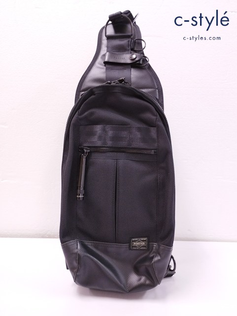 PORTER ポーター HEAT スリング ショルダーバッグ ブラック