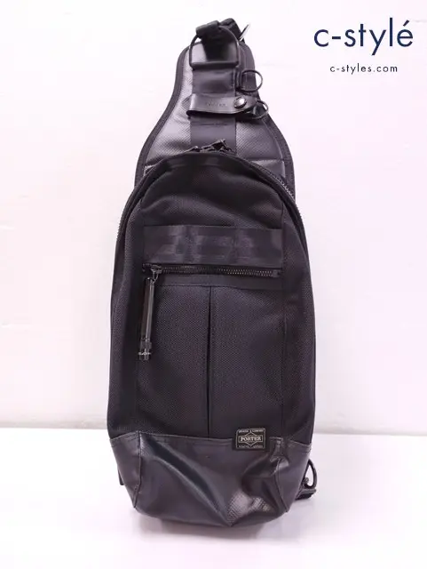 PORTER ポーター HEAT スリング ショルダーバッグ ブラック