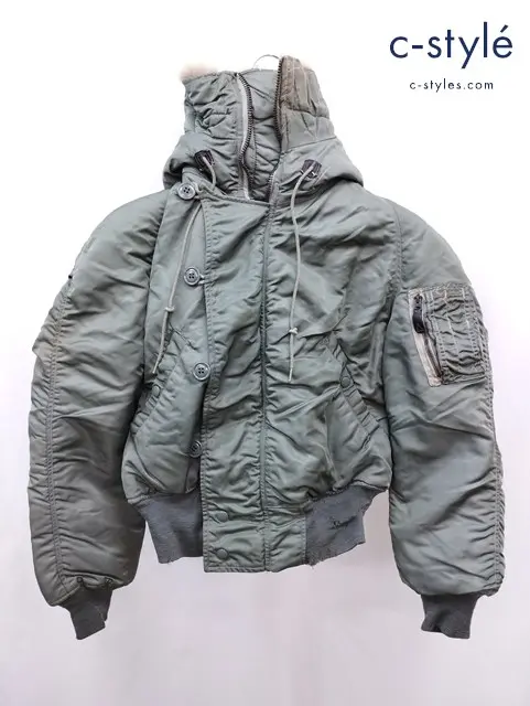 ALPHA INDUSTRIES アルファインダストリーズ N-2B フライトジャケット S グリーン MIL-J-6278D