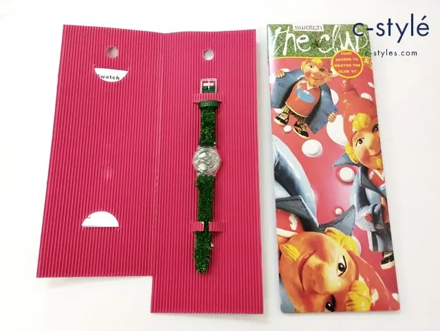 SWATCH スウォッチ 腕時計 グリーン系 SKZ103 クォーツ 草