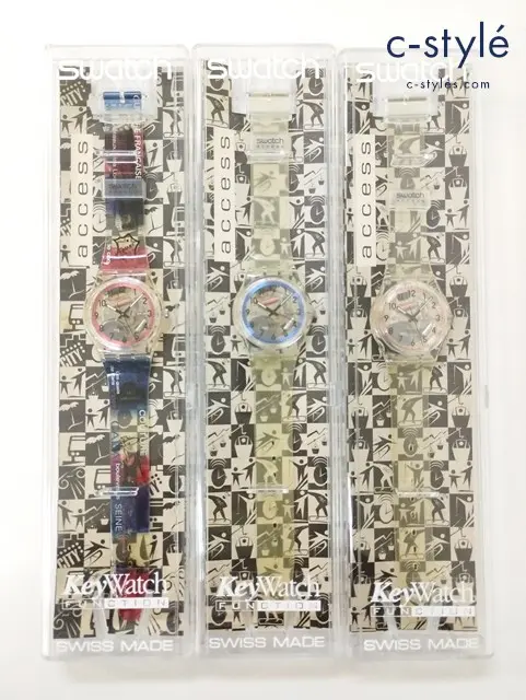 SWATCH スウォッチ 腕時計 スケルトン クウォーツ SKK100 SK103 SKK106 計3点