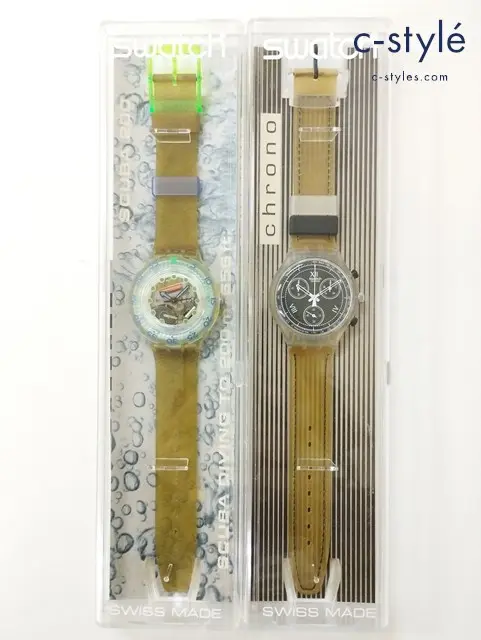 SWATCH スウォッチ 腕時計 クリア SCK110 SDK107 クォーツ スケルトン