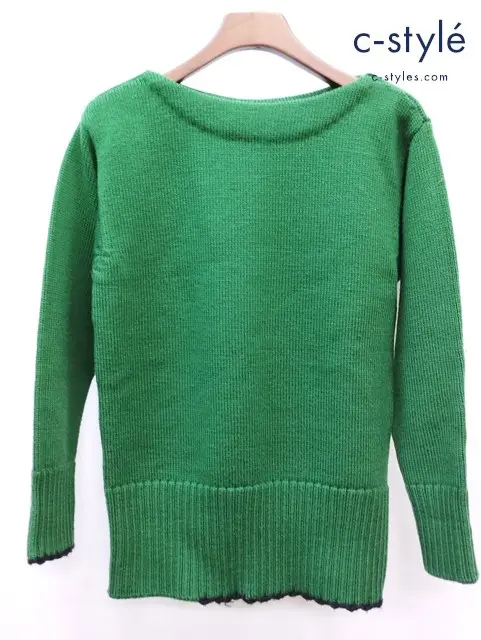 Maison Margiela メゾンマルジェラ ニット セーター XL グリーン Cropped Sweater S50GP0257