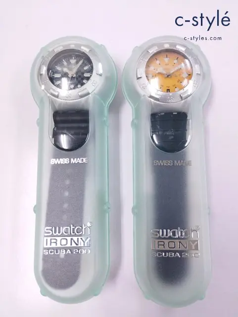 Swatch スウォッチ 腕時計 グリーン系×シルバー ブラック×シルバー クォーツ