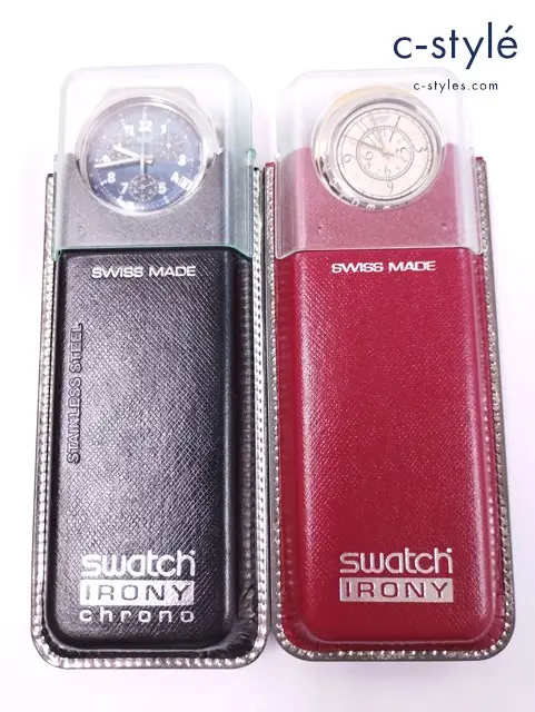 Swatch スウォッチ 腕時計 ブラック×ゴールド ネイビー×シルバー クォーツ