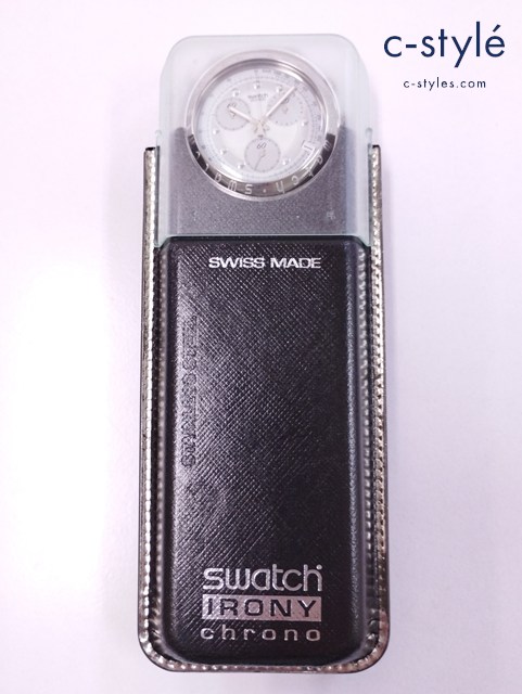 Swatch スウォッチ シルバー クォーツ クロノグラフ IRONY AYCS400A