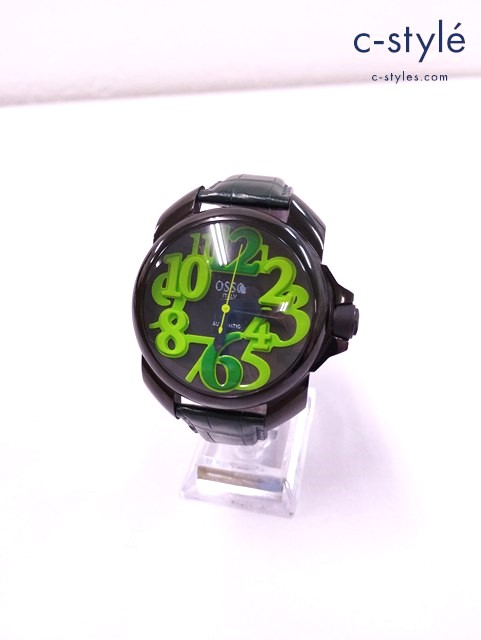 OSSO ITALY オッソイタリィ 腕時計 グリーン×ブラック Vigoroso CJ01 自動巻き