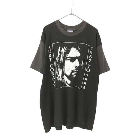 BAND T-SHIRT(バンドTシャツ) 90s USA製 NIRVANA Kurt Cobain 追悼