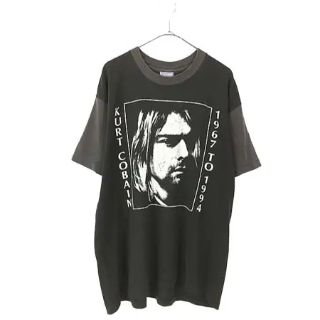 BAND T-SHIRT(バンドTシャツ) 90s USA製 NIRVANA Kurt Cobain 追悼