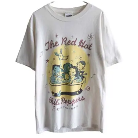 BAND T-SHIRT(バンドTシャツ) 90s Red Hot Chili Peppers ONE HOT MINUTE WORLD TOUR 1997