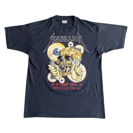 BAND T-SHIRT(バンドTシャツ) 80s METALLICA PUSHEAD TEE