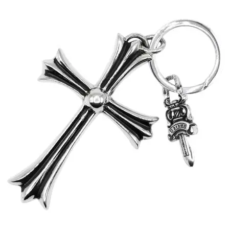 CHROME HEARTS(クロムハーツ) ラージCHクロス キーリング with ダガー