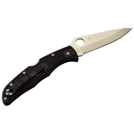 スパイダルコ(Spyderco) C10PBK エンデューラ4 STR ブラックハンドル 折りたたみナイフ