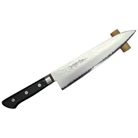 山脇刃物製作所(ヤマワキハモノセイサクショ) V金割込 鎚目牛刀210ｍｍ サンドブラスター仕上げ