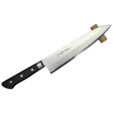 山脇刃物製作所(ヤマワキハモノセイサクショ) V金割込 鎚目牛刀210ｍｍ サンドブラスター仕上げ