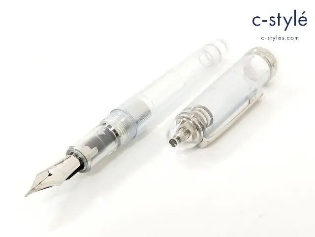 PLATINUM プラチナ 万年筆 クリア #3776 富士五湖シリーズ 第4弾 山中 14K 文房具