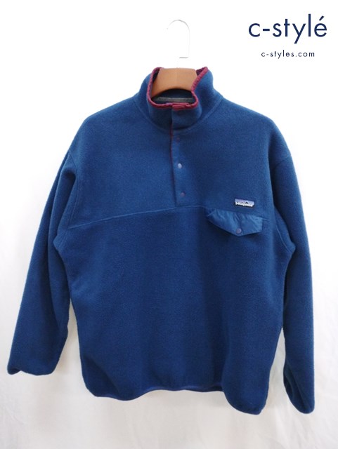 Patagonia パタゴニア フリース L ブルー シンチラ スナップT プルオーバー 25450