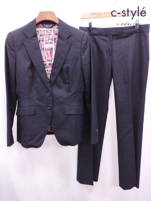 Paul Smith BLACK LABEL ポールスミスブラックレーベル 2Bジャケット 42 パンツ 40 ブラック レディース