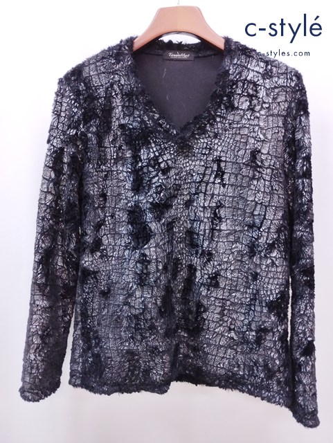 Tornado Mart トルネードマート 長袖カットソー L ブラック パイソン柄