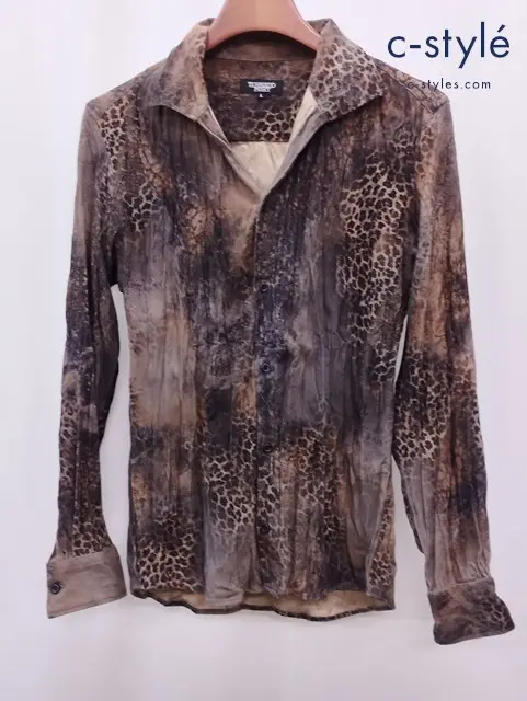 Tornado Mart トルネードマート 長袖シャツ L マルチカラー ヒョウ柄 レオパード柄