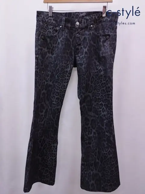 Tornado Mart トルネードマート パンツ L グレー系×ブラック ヒョウ柄 レオパード柄