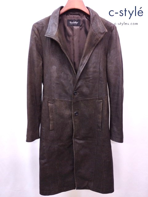 Tornado Mart トルネードマート ゴートバフィングスタンドカラーコート L ブラウン やぎ革