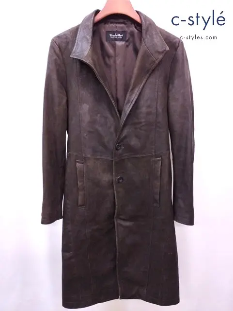 Tornado Mart トルネードマート ゴートバフィングスタンドカラーコート L ブラウン やぎ革