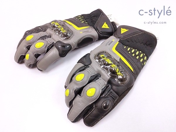 DAINESE ダイネーゼ グローブ CARBON 3 SHORT 1392 P 8/S グレー×ブラック系