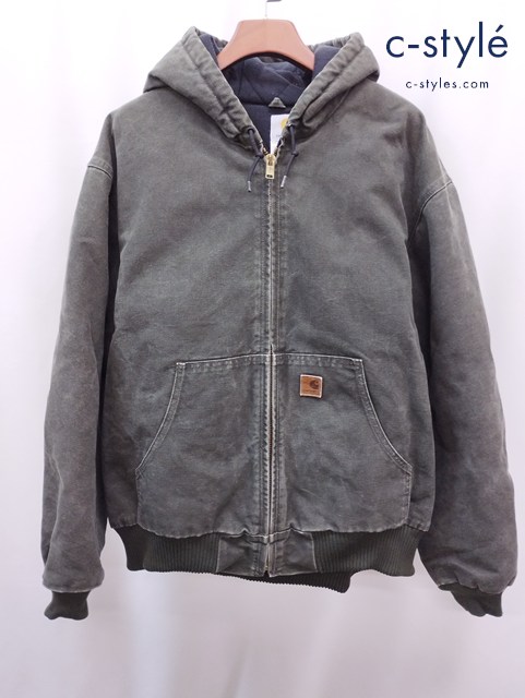 Carhartt カーハート アクティブジャケット 2XL カーキ系 フード ジップアップ