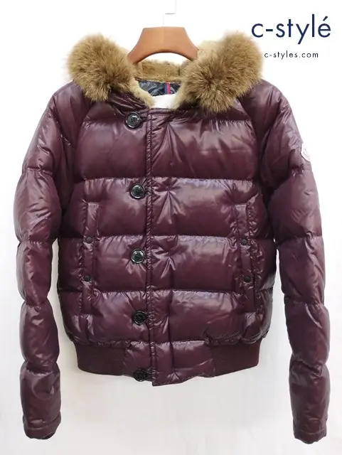 MONCLER モンクレール ダウンジャケット 1 バーガンディー BULGARIE 091-41323-91-68950