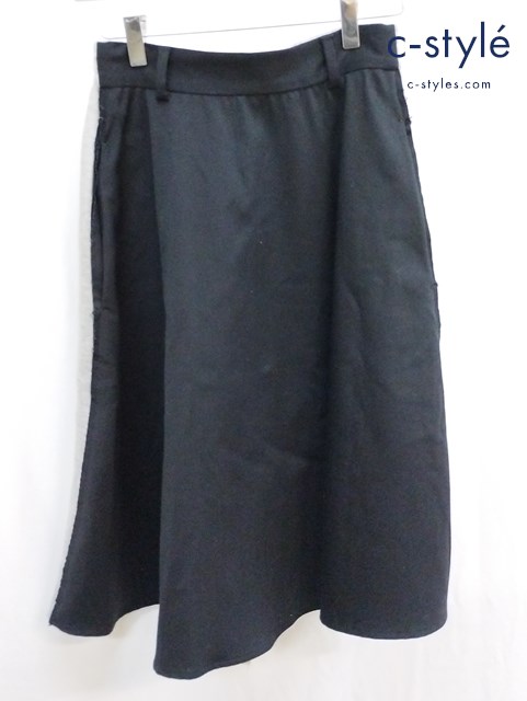 MM6 エムエムシックス スウェットスカート 36 グレー×ブラック Maison Martin Margiela イタリア製 レディース