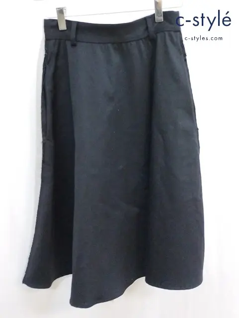 MM6 エムエムシックス スウェットスカート 36 グレー×ブラック Maison Martin Margiela イタリア製 レディース