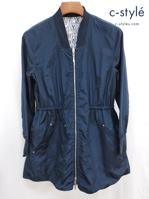 EMPORIO ARMANI エンポリオアルマーニ リバーシブルナイロンジャケット 40 ネイビー レディース