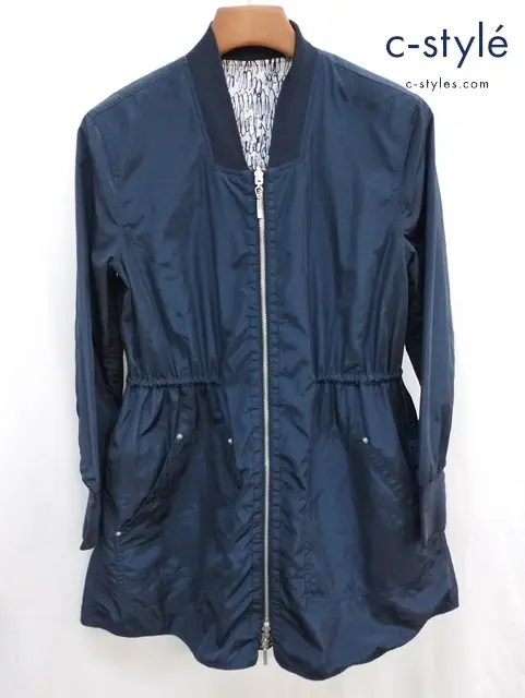 EMPORIO ARMANI エンポリオアルマーニ リバーシブルナイロンジャケット 40 ネイビー レディース