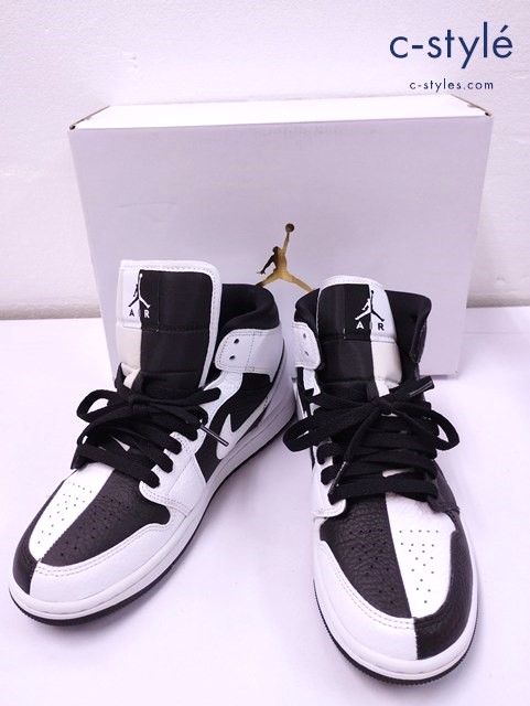 NIKE ナイキ スニーカー 24cm ホワイト×ブラック ハイカット DR0501-101 レディース