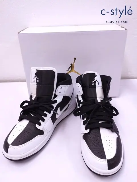 NIKE ナイキ スニーカー 24cm ホワイト×ブラック ハイカット DR0501-101 レディース