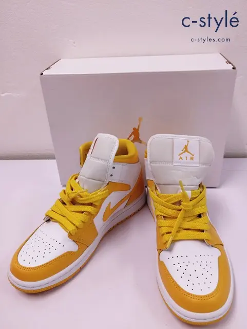 NIKE ナイキ スニーカー 24cm イエロー×ホワイト BQ6472-117 レディース