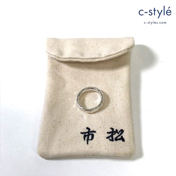 市松 リング シルバー 総重量 約5.61ｇ 収納袋付き アクセサリー