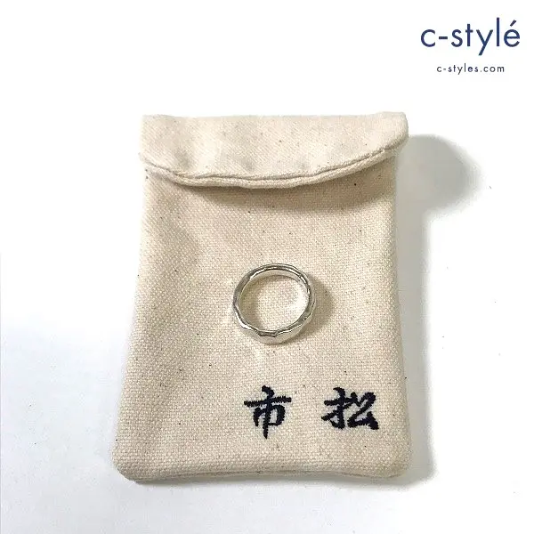 市松 リング シルバー 総重量 約5.61ｇ 収納袋付き アクセサリー
