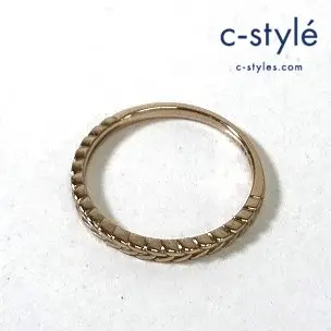 ヴァンドーム青山 K18 ヴィーナステンプル リング ゴールド系 総重量 約1.65g