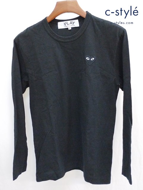 PLAY COMME des GARCONS プレイコムデギャルソン 長袖Ｔシャツ M ブラック AZ-T120