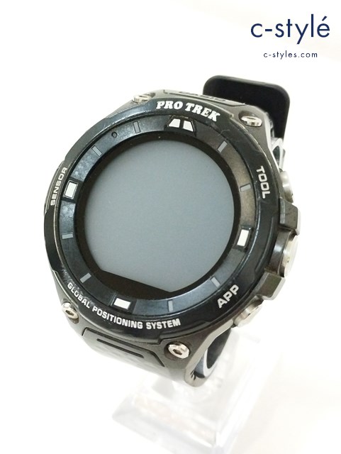 CASIO カシオ 腕時計 ブラック PRO TREK 液晶 充電式 WSD-F20
