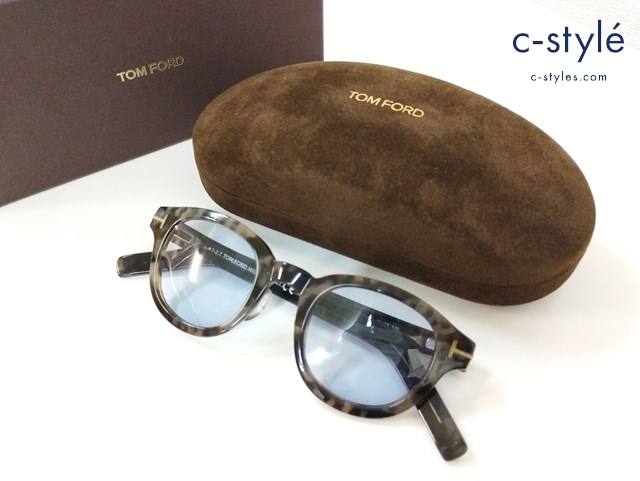 TOM FORD トムフォード サングラス 45□23 145 ブラック×グレー TF5429 55A イタリア製