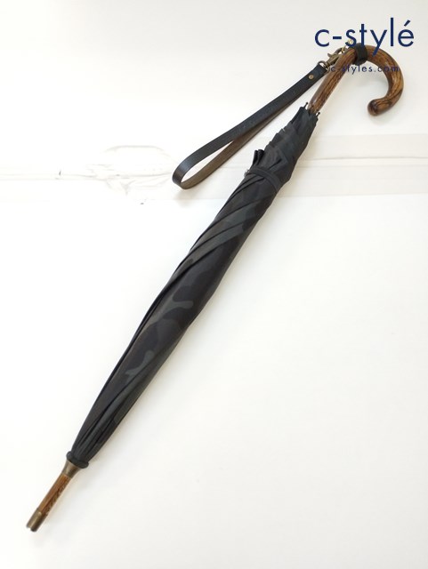 PORTER×LOCKWOOD ポーター×ロックウッド 傘 ブラック系 80周年記念 HANDMADE UMBRELLA WITH STRAP