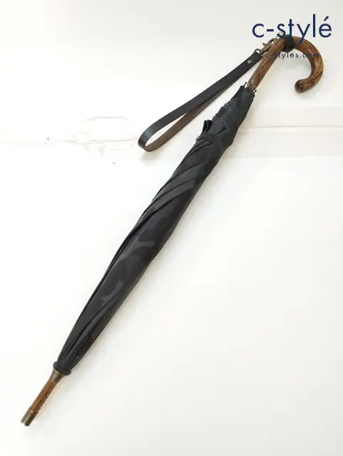 PORTER×LOCKWOOD ポーター×ロックウッド 傘 ブラック系 80周年記念 HANDMADE UMBRELLA WITH STRAP